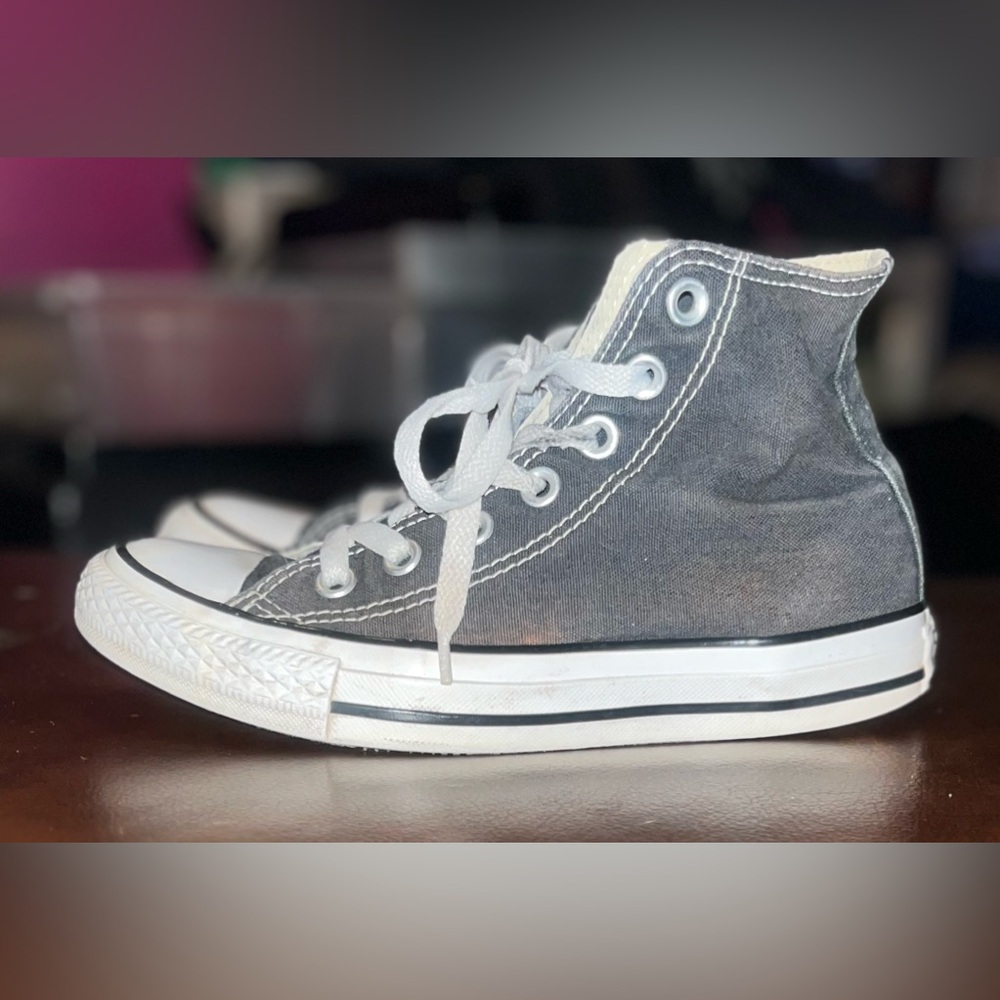Converse Chuck Taylor All Star Hi Lace Up High Top Blue Sneakers women’s size 6 - Picture 4 of 10